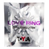 Прозрачное гелевое эрекционное кольцо с шипиками - Toyfa Basic - во Владивостоке купить с доставкой