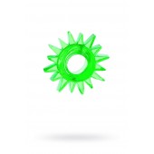 Зеленое эрекционное кольцо-солнце - Toyfa Basic - во Владивостоке купить с доставкой