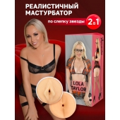 Двусторонний мастурбатор Lola Taylor - 22 см. - ФлешНаш - во Владивостоке купить с доставкой