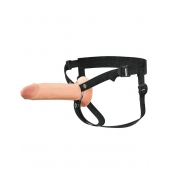 Полый страпон на ремнях 8’’ Hollow Silicone Strap-on - Pipedream - купить с доставкой во Владивостоке