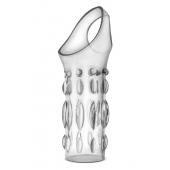 Прозрачная насадка на пенис Stretchy Studded Penis Sleeve Ring - Blush Novelties - во Владивостоке купить с доставкой