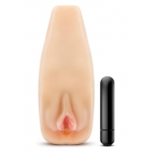 Мастурбатор-вагина с вибрацией Soft   Wet Natasha Realistic Beige Masturbator - Blush Novelties - во Владивостоке купить с доставкой
