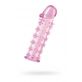 Розовая насадка на пенис с шипами - 12,5 см. - A-toys - во Владивостоке купить с доставкой
