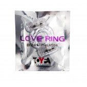 Прозрачное виброкольцо с двумя вибропульками - Toyfa Basic - во Владивостоке купить с доставкой