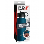 Смуглый мастурбатор-вагина в синей колбе F*ck Flask - Pipedream - во Владивостоке купить с доставкой
