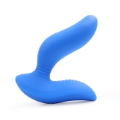 Синий вибромассажер простаты 3,5’’ Curve P-spot Massager - 12 см. - Erokay - во Владивостоке купить с доставкой