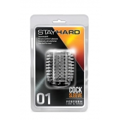 Прозрачная насадка с шипами STAY HARD COCK SLEEVE 01 CLEAR - Blush Novelties - во Владивостоке купить с доставкой