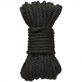 Черная верёвка для связывания и фиксации Bind Tie - 9,14 м. - Doc Johnson - купить с доставкой во Владивостоке