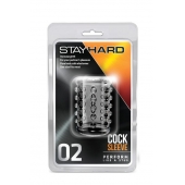 Прозрачная насадка на пенис с шишечками STAY HARD COCK SLEEVE 02 CLEAR - Blush Novelties - во Владивостоке купить с доставкой