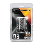 Прозрачная насадка с шипами и шишечками STAY HARD COCK SLEEVE 03 CLEAR - Blush Novelties - во Владивостоке купить с доставкой