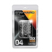 Прозрачная насадка с бороздками STAY HARD COCK SLEEVE 04 CLEAR - Blush Novelties - во Владивостоке купить с доставкой