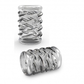 Прозрачная насадка с объёмными чёрточками STAY HARD COCK SLEEVE 06 CLEAR - Blush Novelties - во Владивостоке купить с доставкой