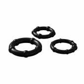 Набор из 3 черных эрекционных колец Babooom Ring Set - Adrien Lastic - во Владивостоке купить с доставкой