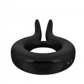 Черное эрекционное кольцо Marry Me Rechargeable Vibrating Cockring - Adrien Lastic - во Владивостоке купить с доставкой