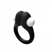 Черное эрекционное кольцо Zippy Vibrating Ring With Bullet - Adrien Lastic - во Владивостоке купить с доставкой