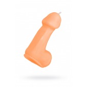 Оранжевая свеча в форме пениса - 47 гр. - Pecado - купить с доставкой во Владивостоке