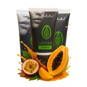 Набор из 3 съедобных лубрикантов JUJU со вкусом тропических фруктов - JuJu - купить с доставкой во Владивостоке