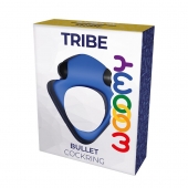 Синее эрекционное кольцо Wooomy Tribeс с вибрацией - Adrien Lastic - во Владивостоке купить с доставкой