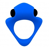 Синее эрекционное кольцо Wooomy Tribeс с вибрацией - Adrien Lastic - во Владивостоке купить с доставкой