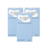 Набор из 3 упаковок ультратонких презервативов Pleasure Lab (по 12 шт.) - Pleasure Lab - купить с доставкой во Владивостоке