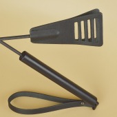 Черный кожаный стек «Сириус» - 60 см. - Sitabella - купить с доставкой во Владивостоке