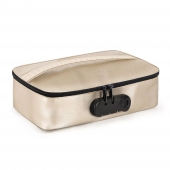 Золотистая сумочка для хранения игрушек Discreet Box - Dorcel - купить с доставкой во Владивостоке