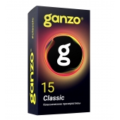 Классические презервативы с обильной смазкой Ganzo Classic - 15 шт. - Ganzo - купить с доставкой во Владивостоке