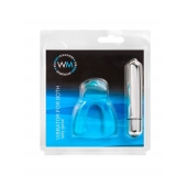 Голубая капа с вибропулей для оральных ласк - Erowoman-Eroman купить во Владивостоке с доставкой в Orgasmix.ru Голубая капа с вибропулей для оральных ласк - Erowoman-Eroman