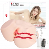 Мастурбатор-полуторс с двойным слоем материала и вибрацией Jenny Onahole Real Vagina - KOKOS - во Владивостоке купить с доставкой