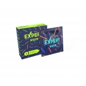 Светящиеся в темноте презервативы Expert Neon - 3 шт. - Expert - купить с доставкой во Владивостоке
