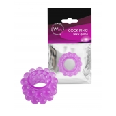 Лиловое эрекционное кольцо с 2 рядами стимулирующих шариков - Erowoman-Eroman - во Владивостоке купить с доставкой