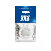 Эрекционное кольцо со стимулирующими шариками сверху и снизу - Sex Expert - во Владивостоке купить с доставкой