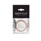 Эрекционное кольцо с бежевыми «ресничками» - Sextaz - во Владивостоке купить с доставкой