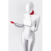 Красный ошейник с подкладкой из меха - ToyFa - купить с доставкой во Владивостоке