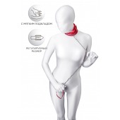 Красный ошейник с подкладкой из меха - ToyFa - купить с доставкой во Владивостоке