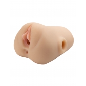 Телесный мастурбатор с вибрацией Double Pounder Vibrating Squeeze Stroker - Pipedream - во Владивостоке купить с доставкой