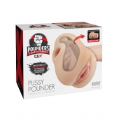 Телесный мастурбатор-вагина Pussy Pounder Squeeze Stroker - Pipedream - во Владивостоке купить с доставкой