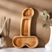 Деревянное блюдо для подачи в форме члена (25 х 16,5 х 1,7 см) - Сима-Ленд - купить с доставкой во Владивостоке