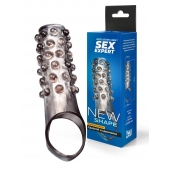 Дымчатая насадка на пенис с выпуклостями - 11 см. - Sex Expert - во Владивостоке купить с доставкой