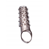 Дымчатая насадка на пенис с шипами и выпуклостями - 12 см. - Sex Expert - во Владивостоке купить с доставкой