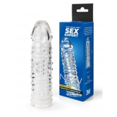 Прозрачная закрытая насадка на пенис - 17 см. - Sex Expert - во Владивостоке купить с доставкой