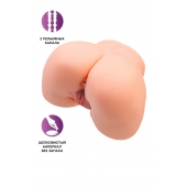 Телесный мастурбатор в форме попки с 2 любовными входами - No Name - во Владивостоке купить с доставкой