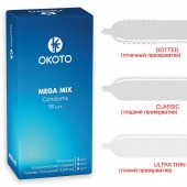 Презервативы OKOTO Mega Mix - 18 шт. - Sitabella - купить с доставкой во Владивостоке