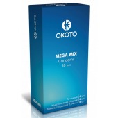 Презервативы OKOTO Mega Mix - 18 шт. - Sitabella - купить с доставкой во Владивостоке