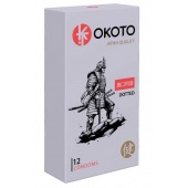 Точечные презервативы OKOTO Dotted - 12 шт. - Sitabella - купить с доставкой во Владивостоке
