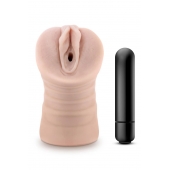 Телесный мастурбатор-вагина Ayumi с вибрацией - Blush Novelties - во Владивостоке купить с доставкой