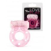 Розовое эрекционное виброкольцо с бабочкой - 1137 - во Владивостоке купить с доставкой
