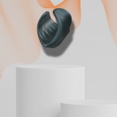 Серый сквозной мастурбатор с вибрацией Manwan Starter - Manwan - во Владивостоке купить с доставкой