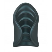 Серый сквозной мастурбатор с вибрацией Manwan Starter - Manwan - во Владивостоке купить с доставкой