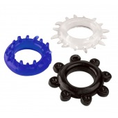 Набор из 3 эрекционных колец разного цвета и рельефа - Boys of Toys - во Владивостоке купить с доставкой